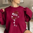 thumbnail image 1 of Topsllcs Hauts pour Femmes Tendance, Haut de Mode Coloré de Noël à Col Rond pour Femmes, Chandails à Manches Longues, 1 of 4