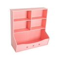 thumbnail image 5 of Kids' Toy Storage Organizer, 3-Tier Children's Room Bookcase, Girls Room Bookshelf Cabinet Home Organization Toy & Bookcase for Playroom Storage, Kids Room Organizers and Storage Pink, 5 of 14