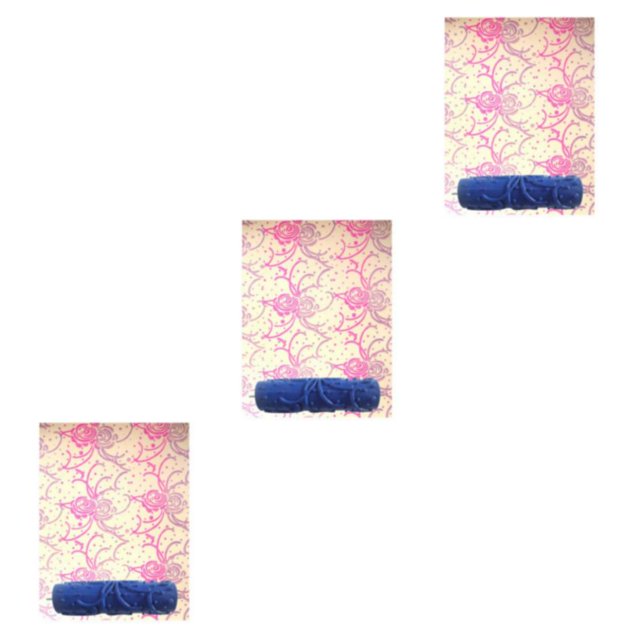 Maytalsory 7 Mur Empaistic Peinture Rouleau Outil Décoration pour Modèle Machine Bleu Type 8 3Set