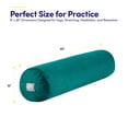 thumbnail image 2 of Yoga Bolster Cushion, 25" Zippered Removable Cover & Durable Carry Handle by Sweet Home Collection® - Teal, 2 of 5