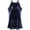 Navy Blue, variant on Womens Gothic Steampunk Dress Lace Dresses Halloween Long Punk Bandage Splicing Strap Suspender Dress