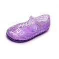 thumbnail image 6 of Fnooota Girls Jelly Sandals, Closed Toe Adjustable Strap Gifts Non Slip Summer Shoes Purple Size 9.5（Little Kids), 6 of 7