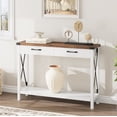 thumbnail image 5 of Table Console avec 2 Tiroirs, Table d'Entrée, de Foyer et de Couloir pour Sofa, Organisateur de Rangement Multifonction pour Salon, 5 of 5