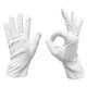 thumbnail image 2 of sweethay Guantes Cotton Factory Mittens White Housework Guantes Unisex Elástico Guante para conducir Cadenas y protecciones para puertas de seguridad sweethay AF000062-00, 2 of 8