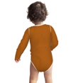 thumbnail image 3 of Long Sleeve Onesies Girl Boy, brown Cute Comfy Cotton Unisex Baby Onsies Bodysuits Clothes, Soft Side Snap Onesies for Infant Baby Girls and Boys 0-24 Months, 3 of 7