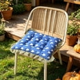 thumbnail image 5 of Ruffled Round Seat Cushion, Cotton Chair Pad 15.7 x 15.7 Inch, Home Comfort Pad for Office Dining Chair, 5 of 6