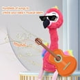 thumbnail image 4 of Flamingo Plush Interactive Toy Pink Flamingo Stuffed Toy Updated Singing Dancing, 4 of 11