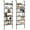 Oak, variant on Gymax 2 PCS 6-tier Ladder Shelf 72 Inches Industrial Wall Mounted Bookshelf Brown