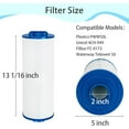 thumbnail image 2 of Future Way  2 Pack Hot Tub Filter Replacement for Cal Spa, Waterway Teleweir 50, 817-4050, Replace Pleatco PWW50L, Unicel 4CH-949, Filbur FC-0172, SD-01143, Spa Filter Cartridge, 50 Sq. Ft, 2 of 5