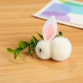thumbnail image 4 of ITFABS Easter Bunny Mini Doll, 3D Stuffed Small Bright Colors Animal DIY Activities Accessories, 4 of 5