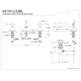 thumbnail image 2 of Kingston Brass KS1168BL 8 in. Widespread Bathroom Faucet, Brushed Nickel, 2 of 2