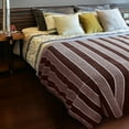 thumbnail image 4 of Catalonia Coral Fleece Throw Blanket for Couch, All Seasons Lightweight Soft Cozy Throws for Home Living Room Decoration, Brown, 50'' x 60''., 4 of 7