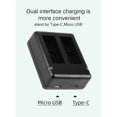 thumbnail image 3 of Dual Charger Portable Camera Accessories for GoPro 9 Sports Camera black, 3 of 4