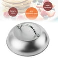 Walmart 2 Pcs Stainless Steel Basting Cover, Cheese Melting Domes for