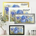 thumbnail image 4 of Designart 'Blue Irises Blossoming Flowers' Traditional Framed Art Print, 4 of 4