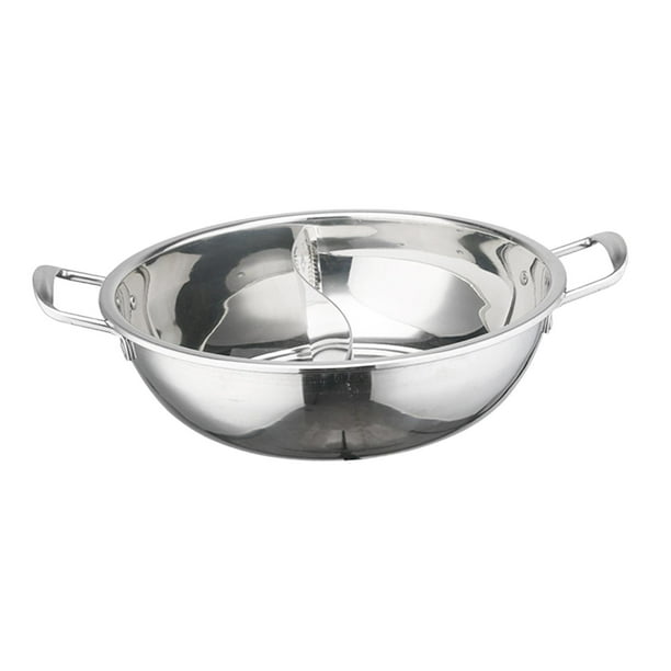 Olla Shabu Shabu, olla para sopa, olla versátil para cocinar, olla caliente dividida para el hogar 28 cm