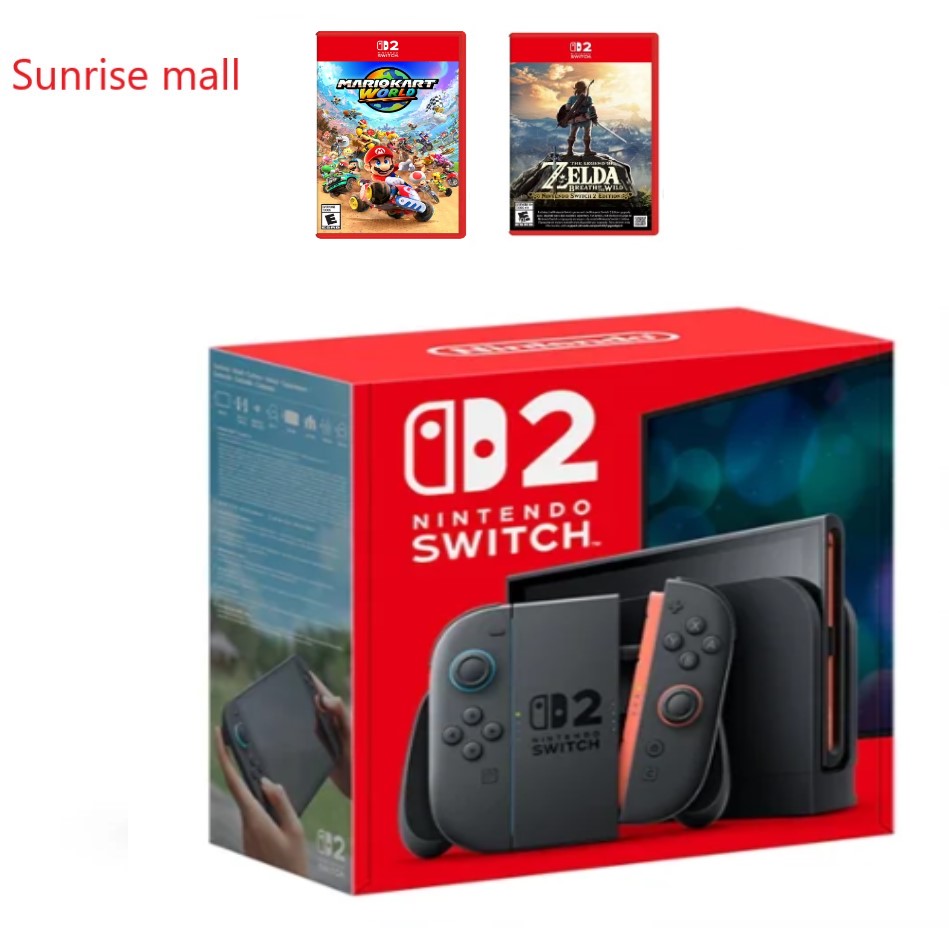 2025 Newest Nintendo Switch™ 2 + Mario Kart™ World Bundle with The Legend of Zelda: Breath of the Wild – Nintendo Switch 2 Edition