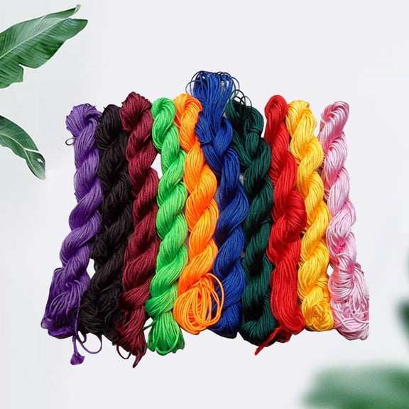 SEWCHICS 10Pcs Elastic Cord for nging Beads Assorted Color Diy Necklace Bracelet Projects