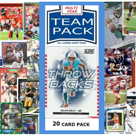 20 Card Team Pack Titans 2024 2023 Score Donruss Eddie George Will Levis