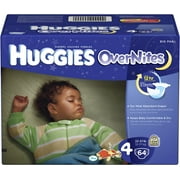 Huggies Overnites Diapers, Size 4, Big Pack, 60 Count