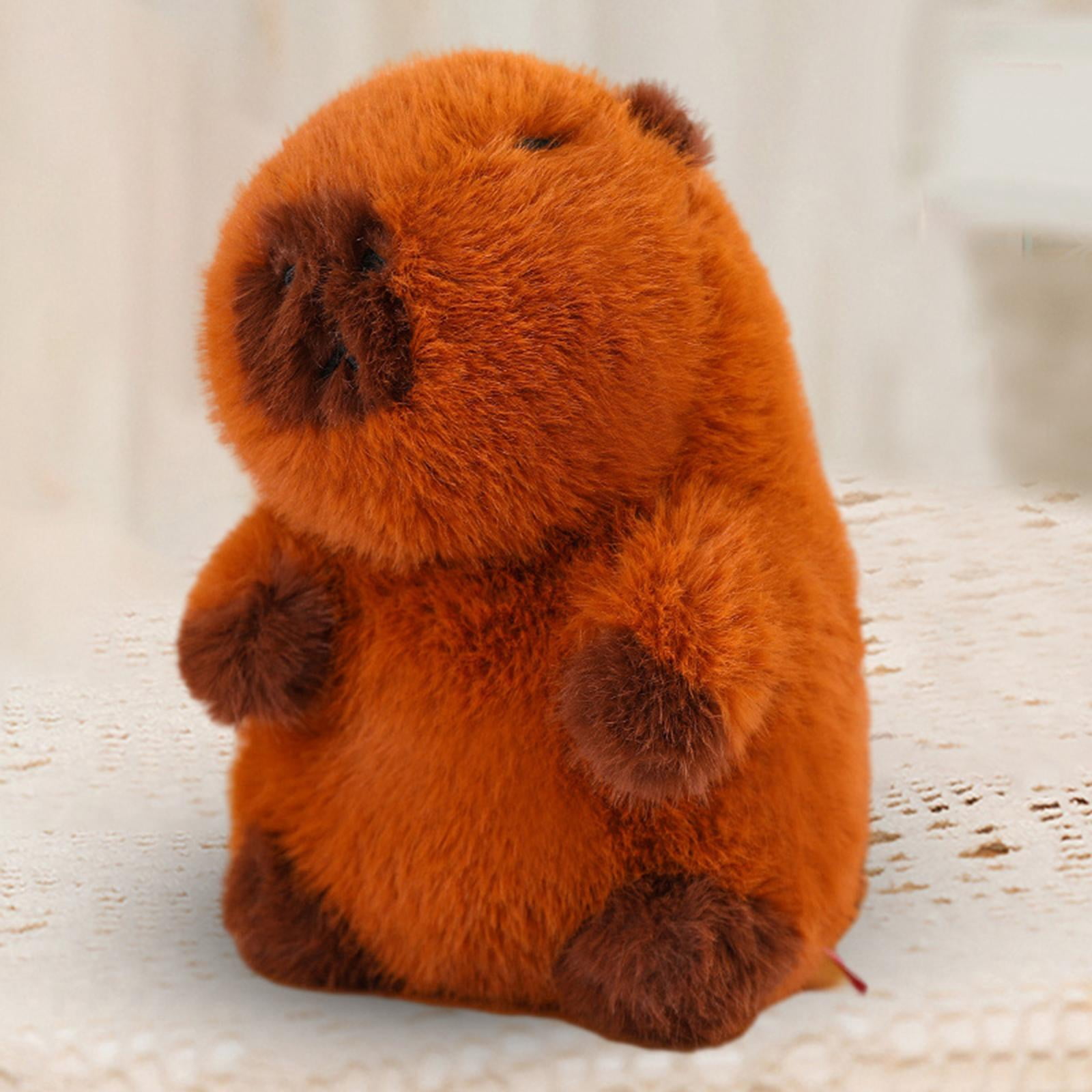 LeeQinersw Capybara Plush Toy Cute Capybara Stuffed Animal Capybara Soft Toy for Boys Girls 35cm without hair