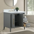 thumbnail image 3 of Vanity Art 36" Single Sink Bathroom Vanity Cabinet with Ceramic Countertop, 3 of 9