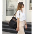 thumbnail image 2 of Mochila CLUCI Fashion Leather Travel para mujer, color negro, 2 of 7