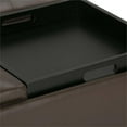 thumbnail image 6 of Trent Home Square Faux Leather Ottoman in Chocolate Brown, 6 of 7