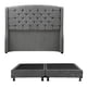thumbnail image 1 of Box Base Cama King Size + Cabecera Sitka Gris Oscuro, 1 of 7