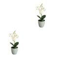thumbnail image 3 of Planta artificial Billuyoard Aspecto realista en maceta Blanco 2Conjunto, 3 of 6