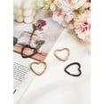 thumbnail image 1 of 4 llaveros divididos de acero inoxidable 304 de 2 colores con forma de corazón, llaveros de metal de colores variados, accesorios para llaveros., 1 of 3