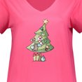 thumbnail image 3 of Inktastic Christmas Tree Women's Plus Size V-Neck T-Shirt, 3 of 4