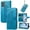 Blue, variant on Allytechgroup for Motorola Moto G (2025) Flip Wallet Case, Luxury PU Leather [Butterfly & Flower Embossed] Built-in Card Slots & Cash Pocket, Shockproof Wrist Strap Case, Black