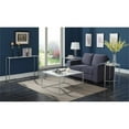 thumbnail image 4 of Pemberly Row Faux Marble Round End Table with Silver Metal Frame, 4 of 5