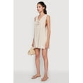 thumbnail image 3 of Womens Chic Gauze Knit Tie Front Sleeveless Romper, 3 of 4