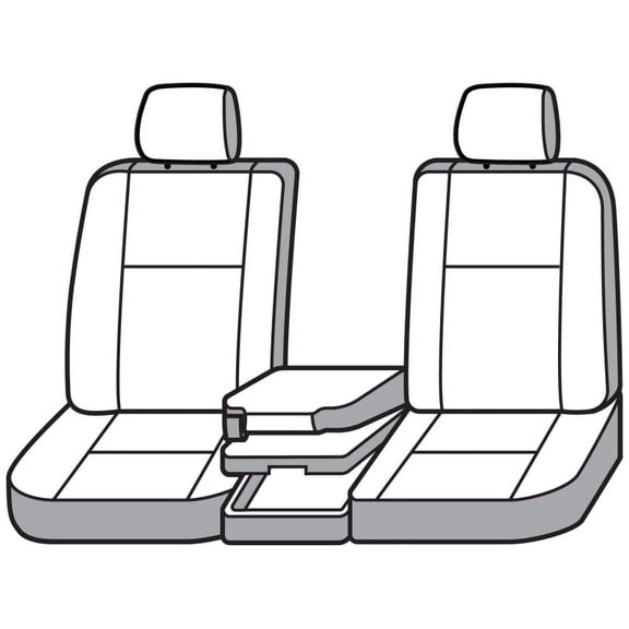 Covercraft 21-24 Ford F-150/ Waterproof Polyester SeatSaver Custom Front Row Seat Covers - Grey