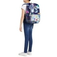 thumbnail image 5 of Justice Girls 17" Laptop Backpack Iridescent Blue Multi-Color Splatter, 5 of 5