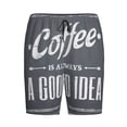 thumbnail image 4 of Wukai Coffee Is Always A Good Idea Men’s Short Pajama Pants With Pockets Soft Sleep Pj Shorts for Men-XX-Large, 4 of 6