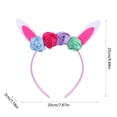 thumbnail image 2 of Diadema con orejas de conejo, diadema de animal para disfraz de adulto, diadema para gato, perro, conejo, zorro, para Halloween, Navidad, cumpleaños, fiesta temática, cosplay, 2 of 6