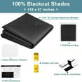 thumbnail image 2 of Armscye 100% Blackout Window Shades 118" x 57" Portable Blackout Curtains with Nano Adhesive, No Drill Temporary Blinds for Bedroom, Nursery, Travel & Home, 2 of 7