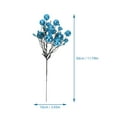 thumbnail image 2 of COSMOBETTY Fake Berry Branches Blue Plastic for Users Who Enjoy Diy Decoration 6Pcs 11.8x3.9in, 2 of 7