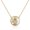 Yellow, variant on 925 Sterling Silver Simulated Mother of Pearl CZ Evil Eye Hamsa Pendant Necklace