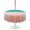 Green Pink, variant on Outdoor Tablecloth with Umbrella Hole for Patio/Picnic/Party/Camping, Teal Pink Ombre Waterproof Table Cloth Round Cover Washable, Modern Gradient Abstract Art (Dia 54")