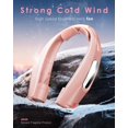 thumbnail image 2 of Ventilador de cuello portátil ZEEFO 6000 mAh con pilas, color rosa, 2 of 7