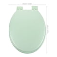 thumbnail image 2 of OUNONA Asiento Ovalado Acolchonado Para Inodoro Verde Claro Con Espuma Suave Antideslizante, 2 of 4