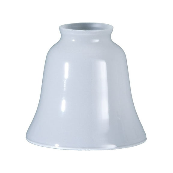B&P Lamp® Bell Shaped White Fixture Shade with 2 1/4 Inch Style Fitter