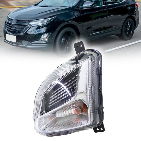 LABLT Bumper Fog Light Assembly w/ Bulbs Replacement for 2018 2019 2020 Chevrolet Equinox Left Driver Side