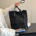 thumbnail image 4 of Bolso de hombro de mujer de moda con encaje hueco de venta caliente 2024 Nuevo bolso de mano de gran capacidad personalizado y versátil, 4 of 5