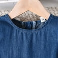 thumbnail image 4 of Qudderr Robe en Jean Décontractée pour Filles Bébé Manches à Volants Robe en Jean pour Filles 2-9 Ans Robe d'Été Col Rond pour Filles, 4 of 9