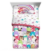 Squishmallows Twin Bed in a Bag, Comforter and Sheets, Multicolor